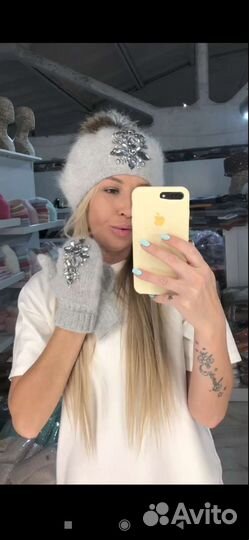 Комплект (шапка+варежки)