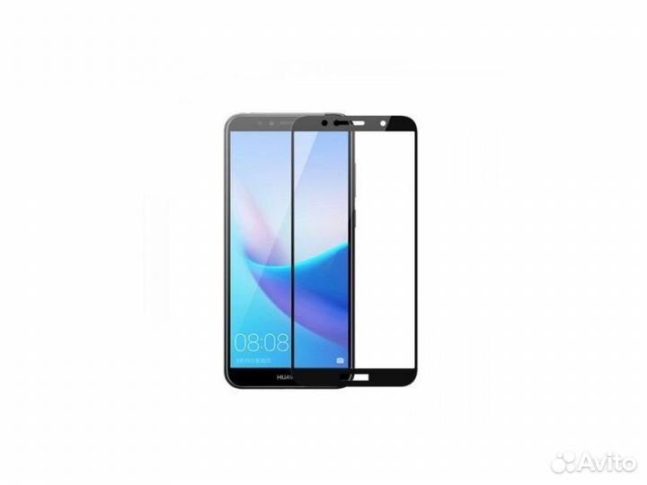 Стекло для Huawei Y5 Prime Full Glue 2D (черный)