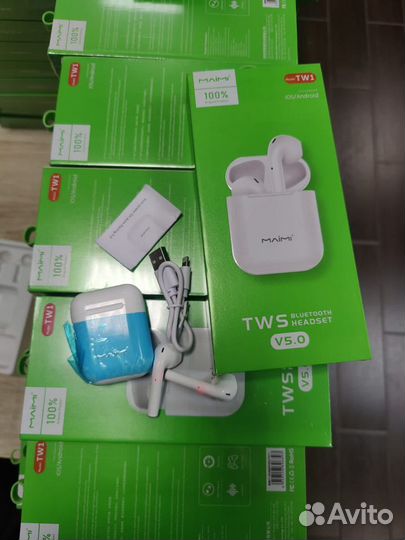Наушники беспроводные bluetooth новые maimi