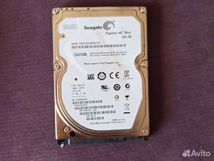 Жесткий диск для ноутбука 320гб