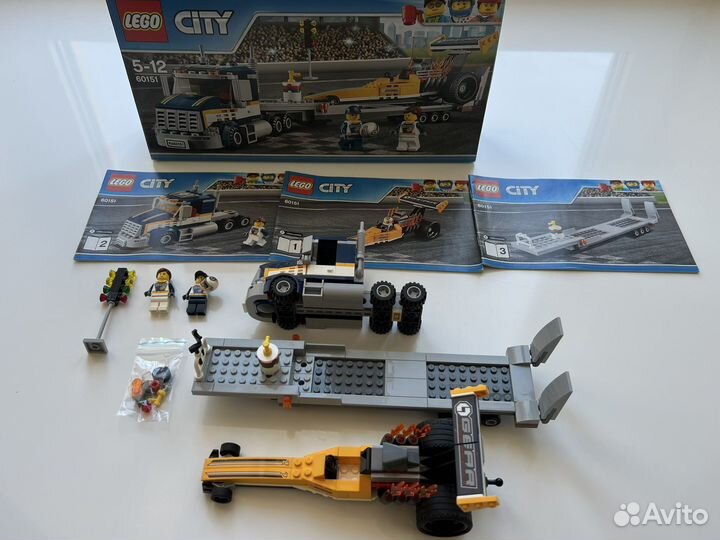 Lego City 60151 Лего Сити Грузовик для драгстера