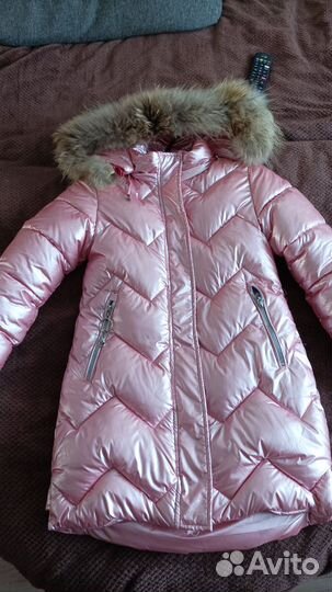 Зимняя куртка на девочку 134