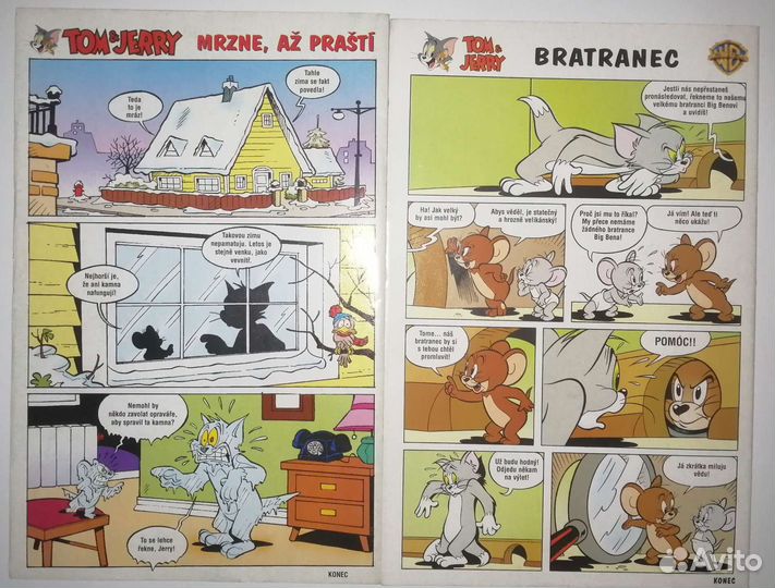Комиксы Том и Джерри на чешском языке