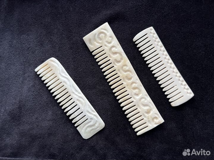 Расческа из кости лося ручная работа