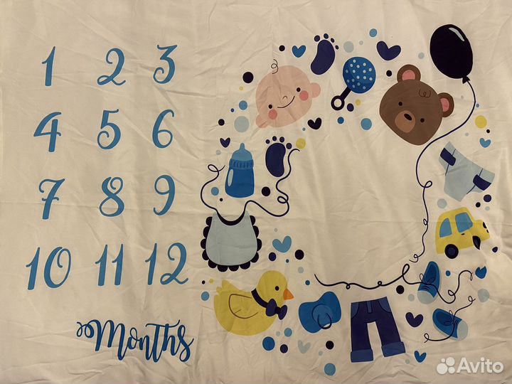 Пеленка фотофон для фотосессии до года