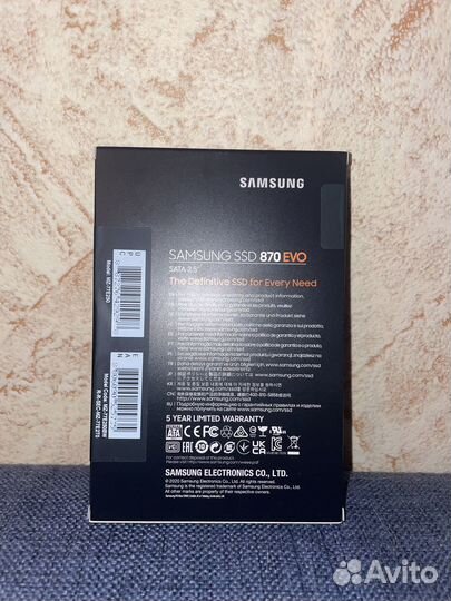 SSD Samsung 870 EVO 250GB