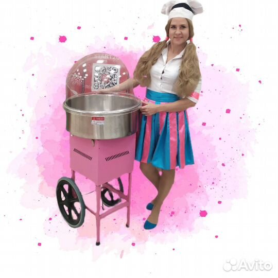 Сладкая вата на детский праздник. Аренда аппарата