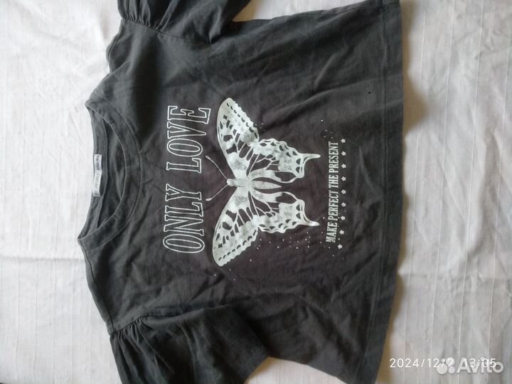 Рубашки, футболки на девочку 140