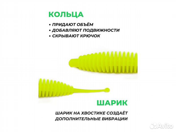 Силиконовые приманки spinningist life нерейда 80мм