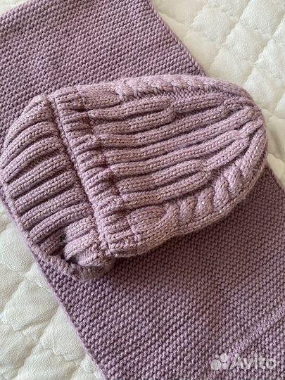 Комплект шапка и снуд женский