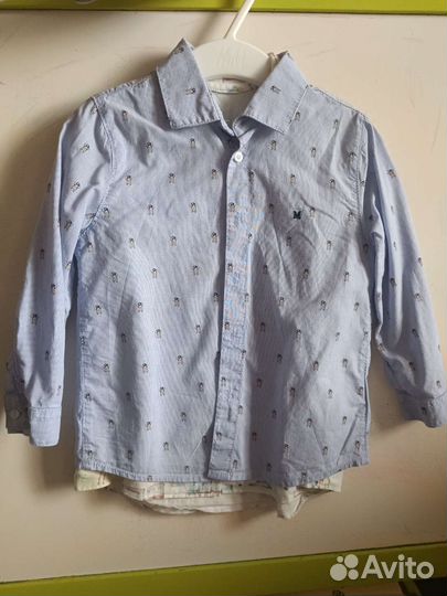 Рубашка для мальчика 92 slim fit