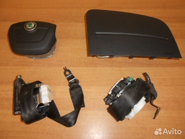 Airbag комплект Skoda Fabia 2010-2014 г. в