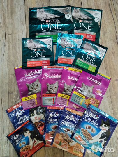 Пакеты из под кошачьего корма