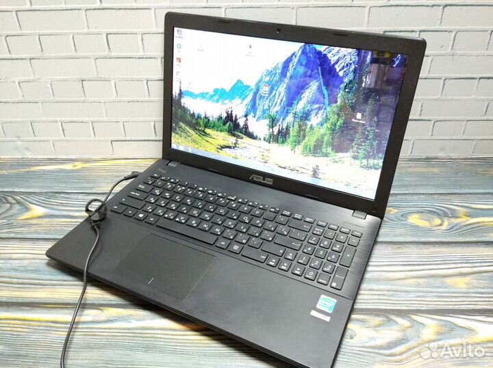 Тонкий asus celeron/2гбозу/500гб только на зарядке