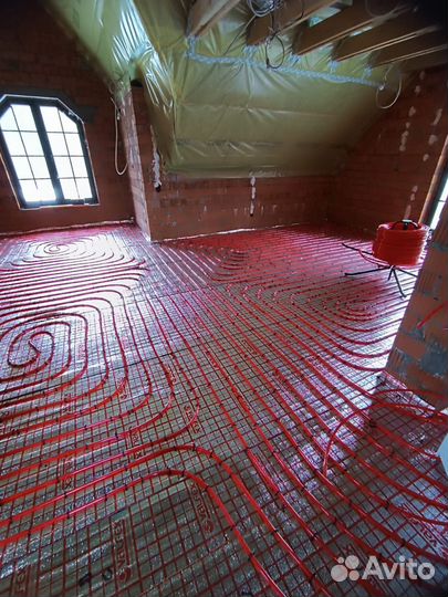 Тёплый Пол Водяной. Монтаж отопления Под Ключ