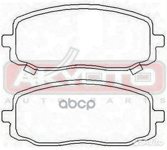 Колодки тормозные дисковые передние AKD-0438 AK