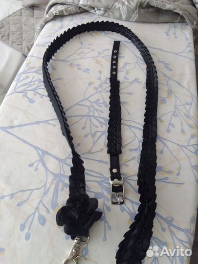 Ошейник с поводком