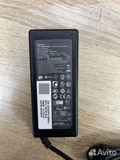 Зарядное устройство Dell 65W 7.4 5.0mm 19.5V 3,34A