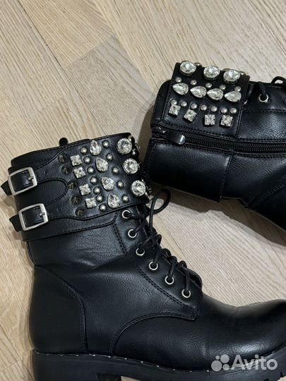 Ботинки женские демисезонные 37 с камнями