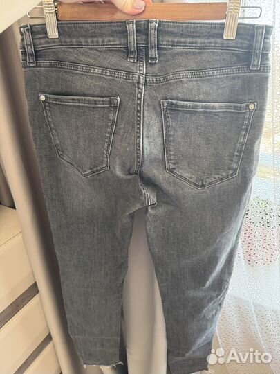 Джинсы серые скинни Mango 38 EUR