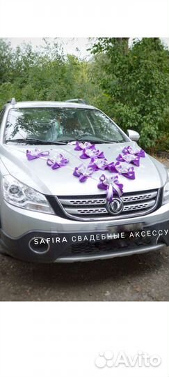 Украшение машины на свадьбу