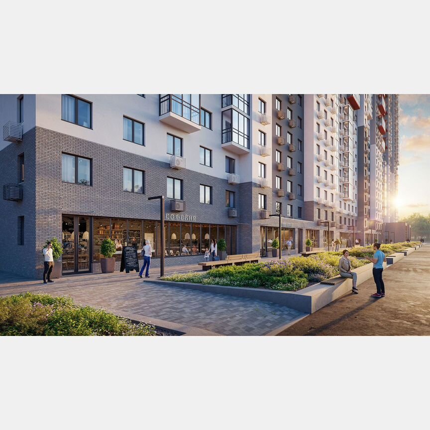Квартира-студия, 21,1 м², 4/22 эт.