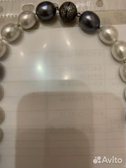 Бусы из барного натурального жемчуга