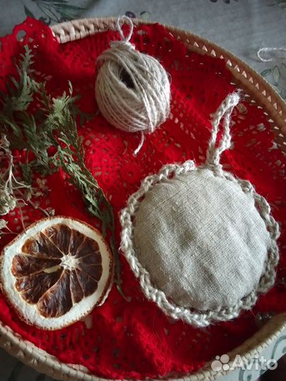 Травяная мочалка