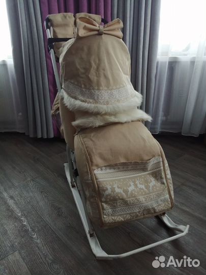 Детские санки коляска