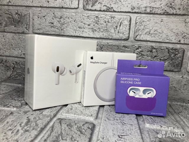 AirPods Pro + беспроводная зарядка MagSafe