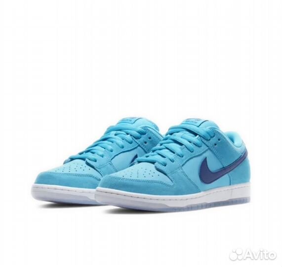 Кроссовки nike sb dunk low blue fury