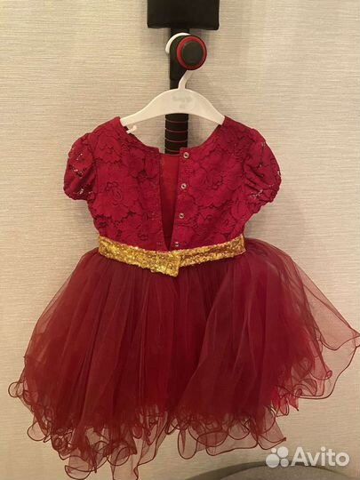 Детское нарядное платье 92/ 98