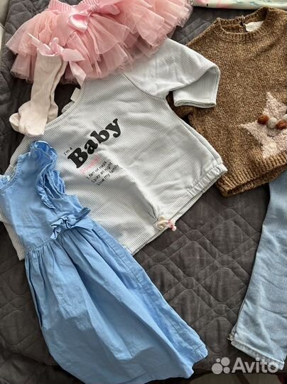 Пакет вещей и обувь на девочку 4-5,5 лет