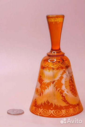 Колокольчики Богемия стекло ч-5