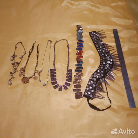 Колье цепочки подвески винтаж