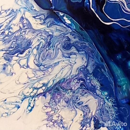 Картина жидким акрилом