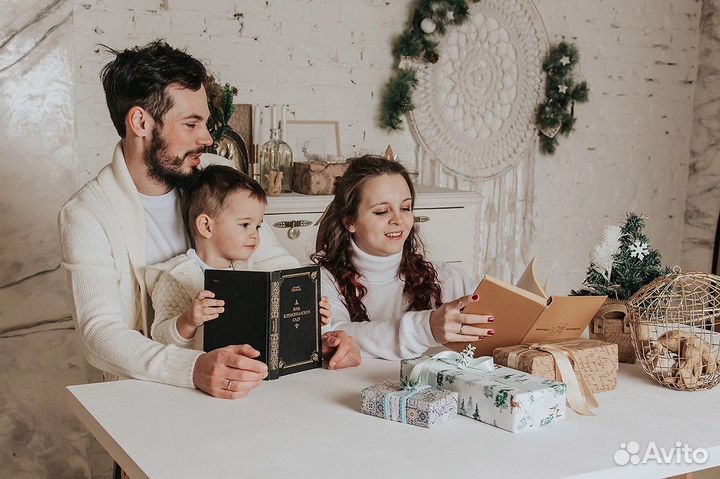 Фотосессия в студии новогодняя