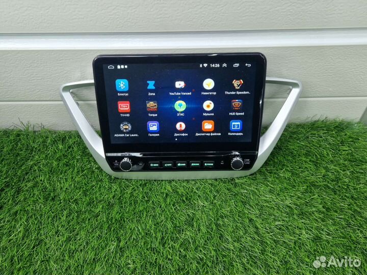 Магнитола Андроид Тесла Хёндай Солярис 10.3 дюйма