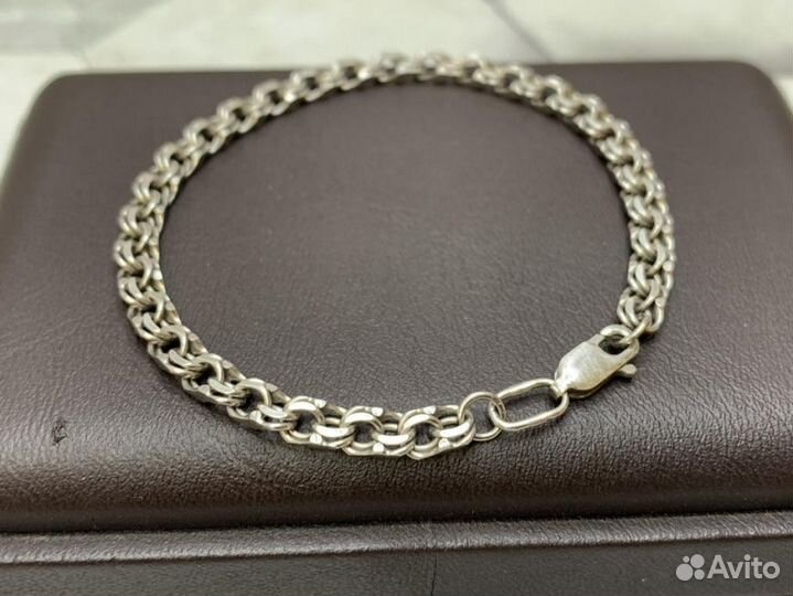 Серебряный браслет 925 пробы массой 5 грамм (17см)