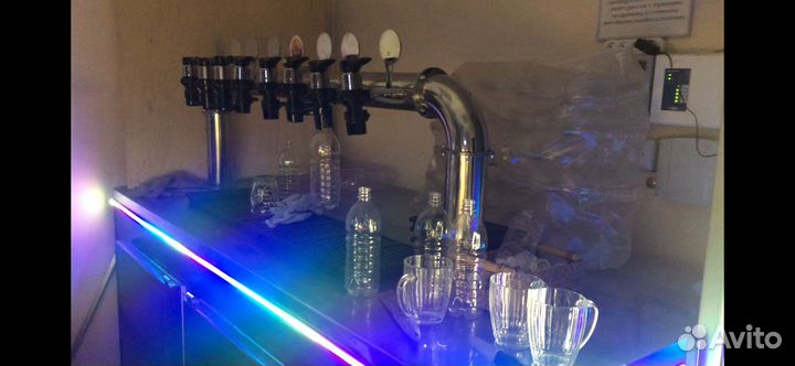 Кегератор горизонтальный с башней и кранами