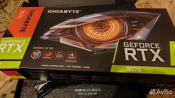 Видеокарта RTX 3070