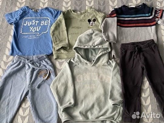 Вещи пакетом на мальчика zara h&m 92