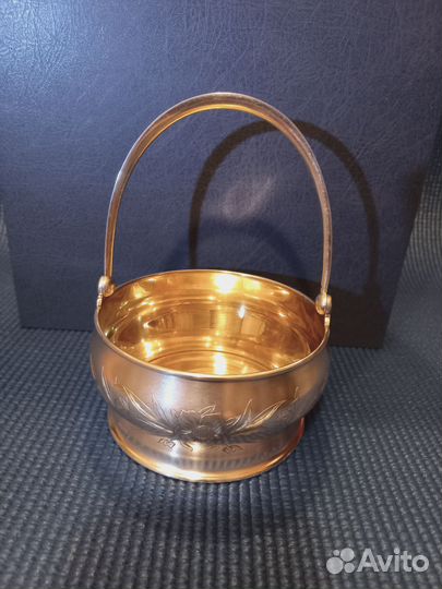 Серебряная вазочка сахарница раритет СССР