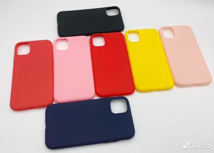 Чехол iPhone все модели Силикон Матовый