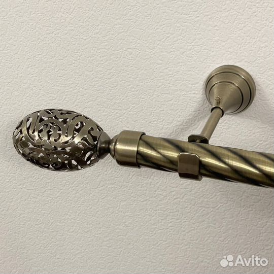 Карнизы металлические двухрядные бронза