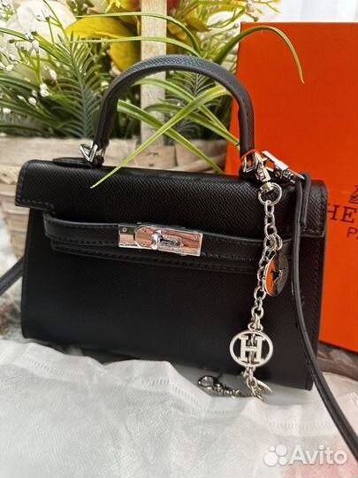 Сумка hermes kelly mini черная