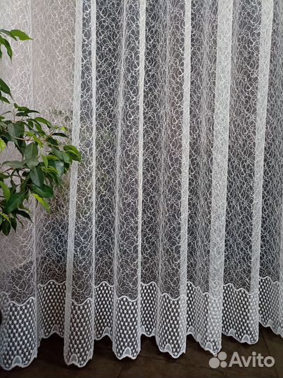 Тюль новый на шторной ленте
