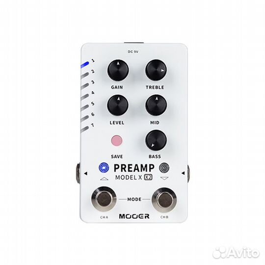 Цифровой гитарный преамп Mooer Preamp Model X2
