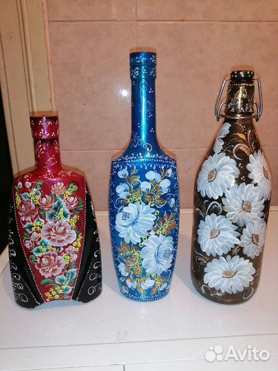 Бутылка стеклянная