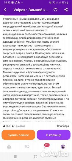 Зимний комбинезон 86